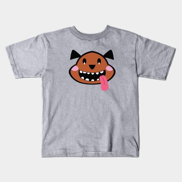 Pittie Smile Kids T-Shirt by FrontierCreatives